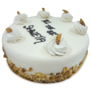 White Cream walnut Cake