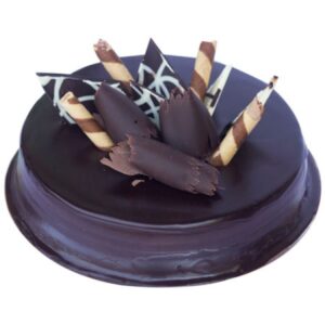 Decorated Chocolate Truffle Cake
