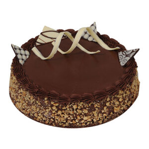 Chocolate Walnut Truffle Cake