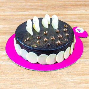 Moist Dark Chocolate Truffle Cake