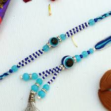 Bhaiya Bhabhi Evil Eye Designer Lumba Rakhis