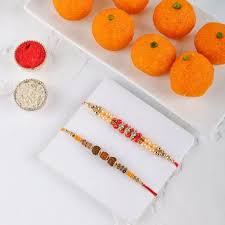 Beautiful Rakhi with Motichoor