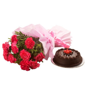 Cake with Carnation