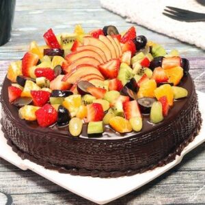 Chocolate Truffle Fruit Cake