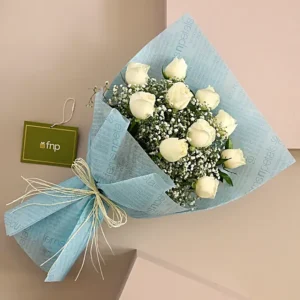 Precious White Rose Bouquet