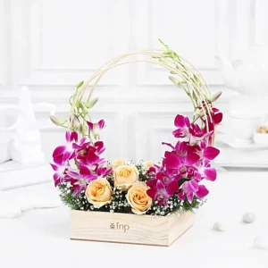 Beauty Orchids & Roses Arrangement