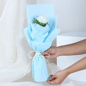 Angelic single White Rose Bouquet