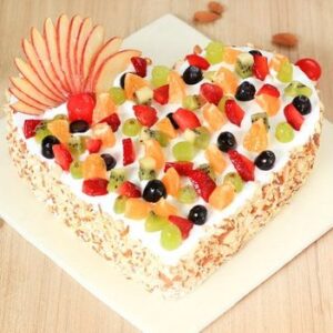 Heart Shape Fruit Cake