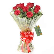 Elegant Vibe Red Roses Bouquet