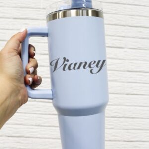 Personalised Cool Blue Trendy Tumbler