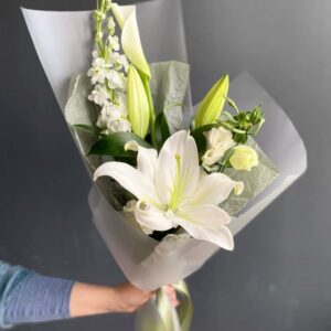 Premium White Lily Bunch